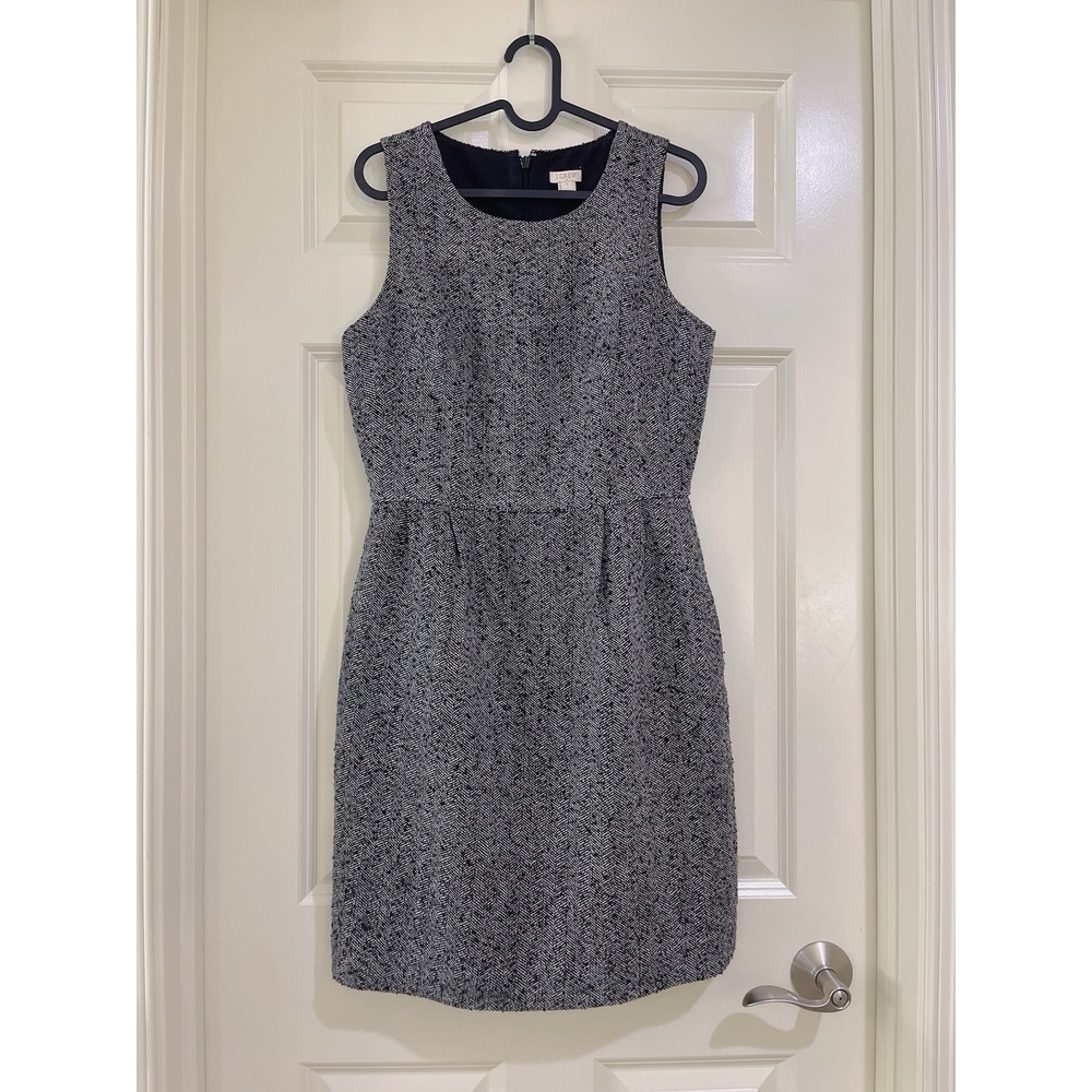 j crew women wool blend dress size 2